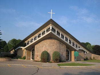 Outside of Saint John's Parish in current Giffard Street location