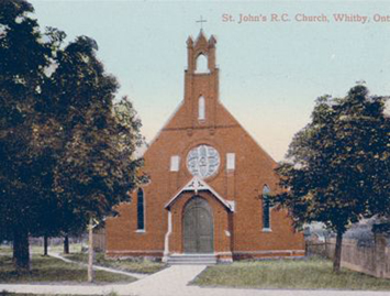 Outside view of old parish John and Palace Streets